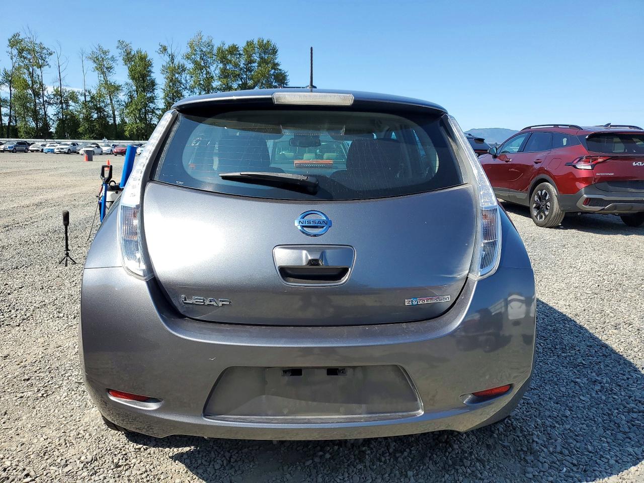 2015 Nissan Leaf Sv Gray vin: 1N4AZ0CP0FC305921