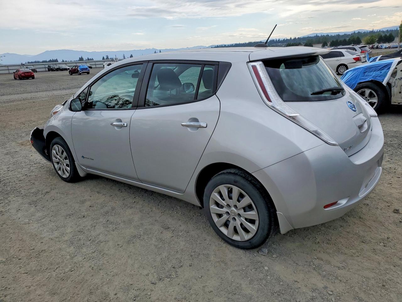 2015 Nissan Leaf S Silver vin: 1N4AZ0CP0FC307118