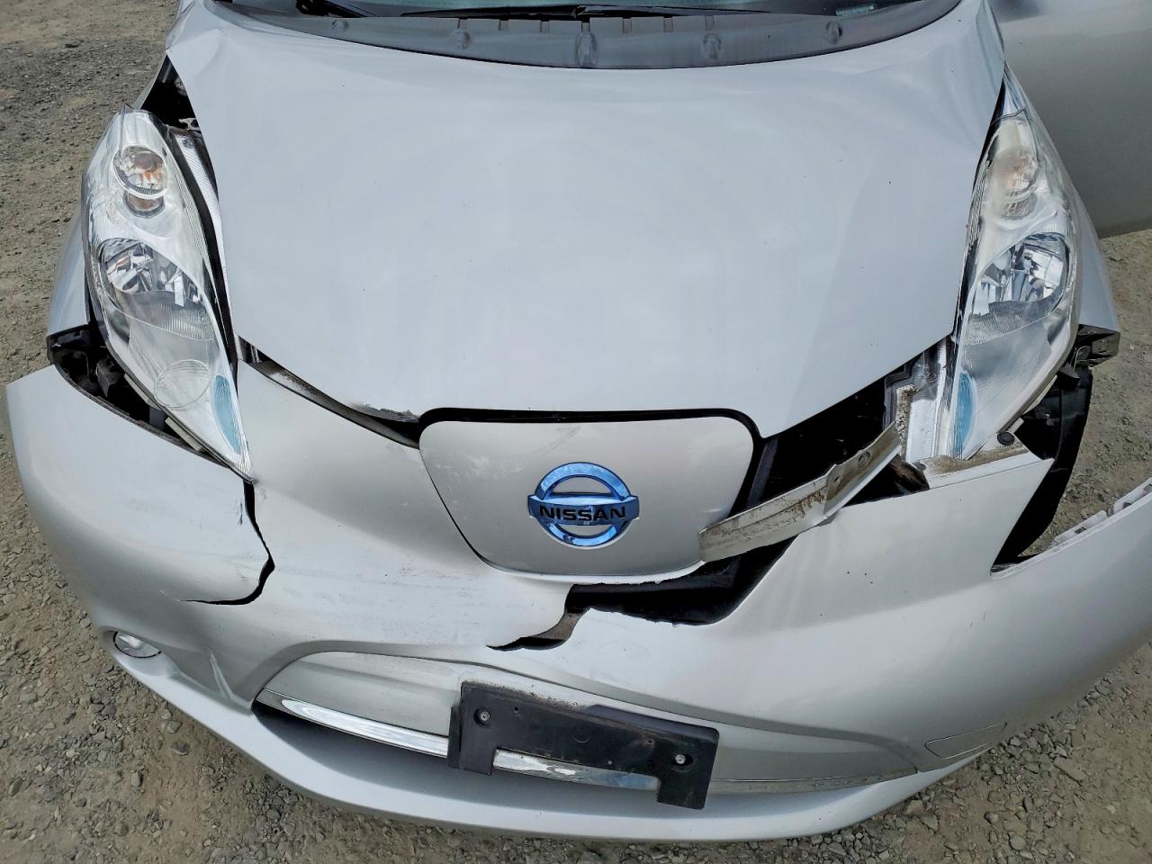 2015 Nissan Leaf S Silver vin: 1N4AZ0CP0FC307118