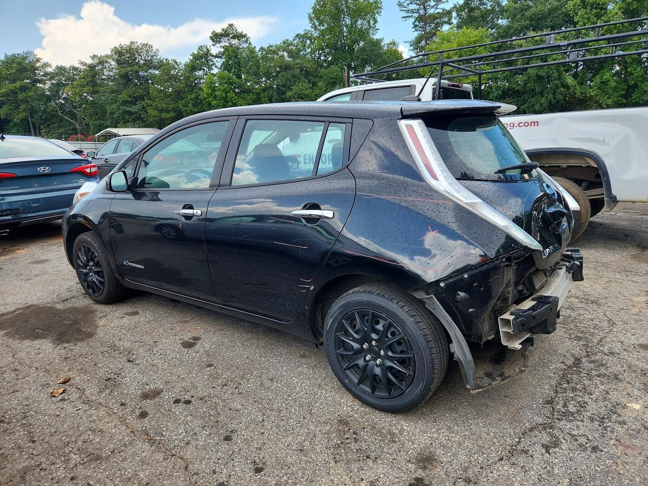 2015 Nissan Leaf S Black vin: 1N4AZ0CP0FC310746