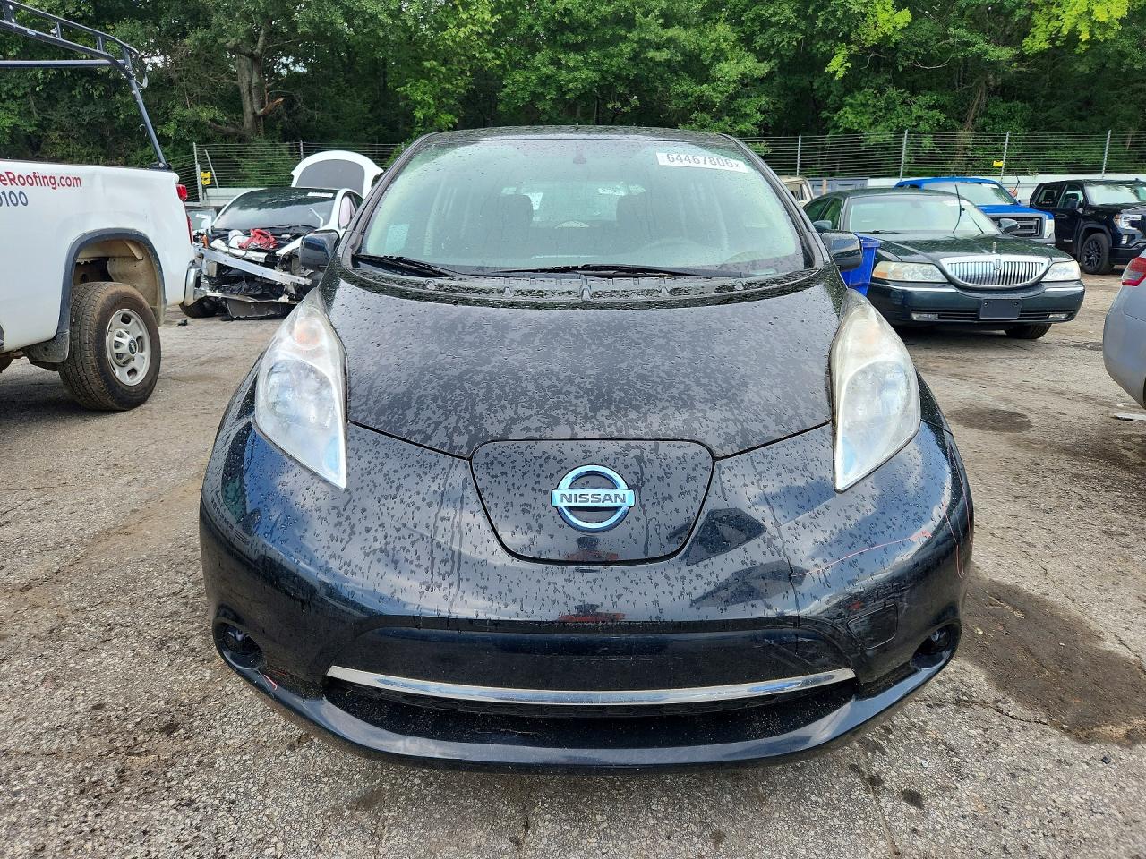 2015 Nissan Leaf S Black vin: 1N4AZ0CP0FC310746