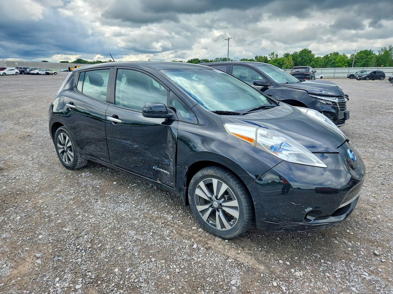 2015 Nissan Leaf Sv Black vin: 1N4AZ0CP0FC319821