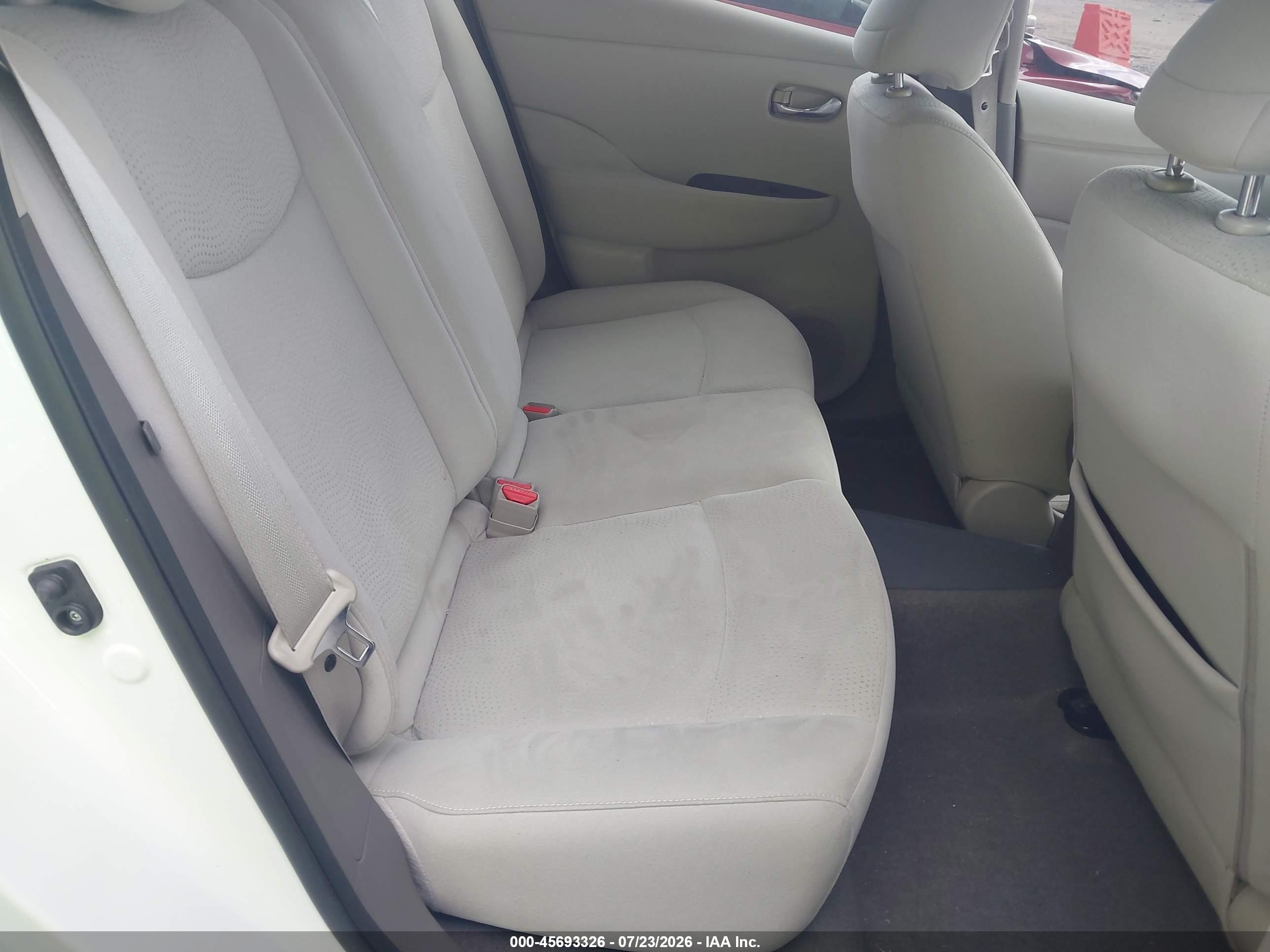 2015 Nissan Leaf Sv White vin: 1N4AZ0CP0FC323707