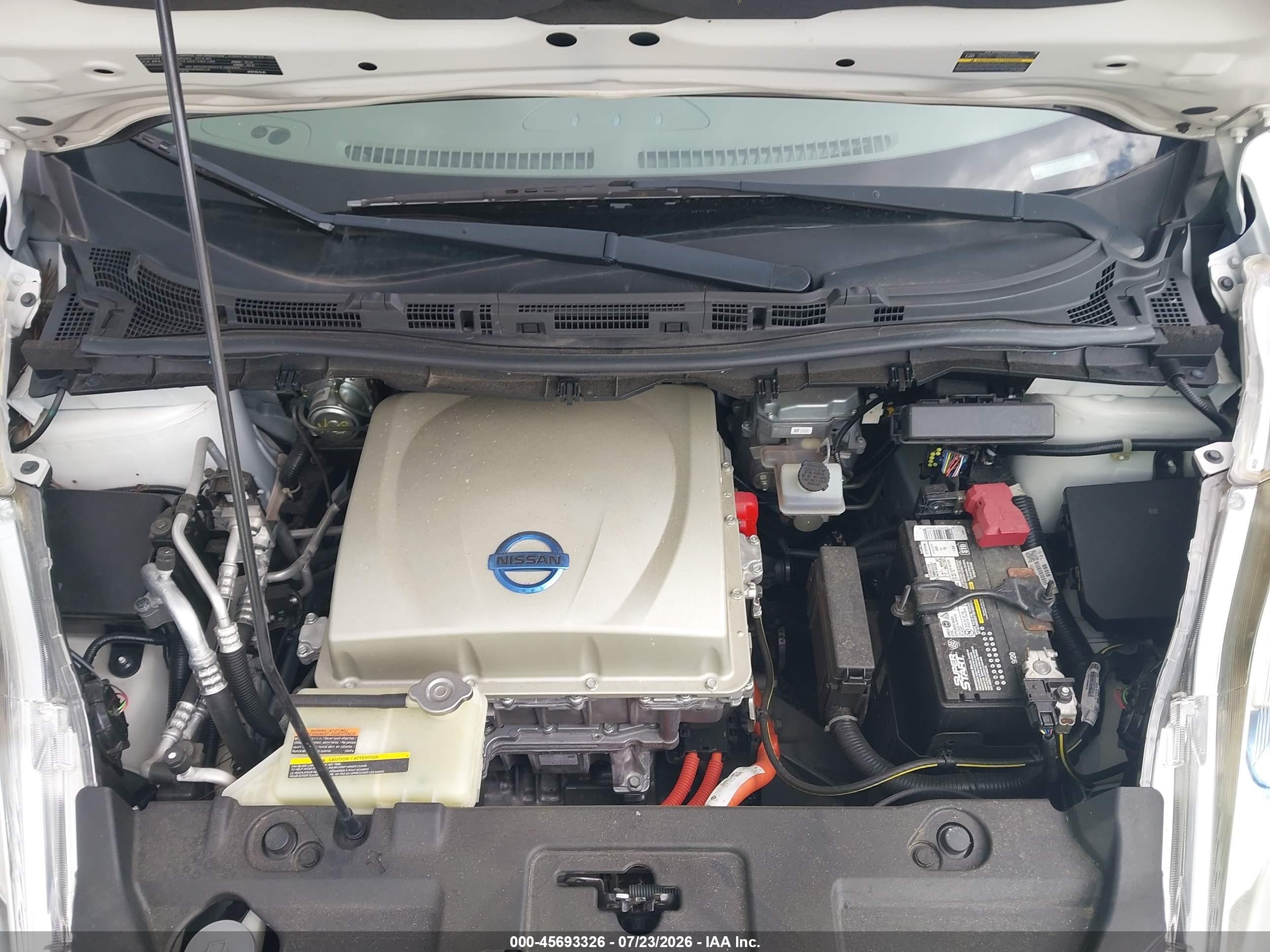 2015 Nissan Leaf Sv White vin: 1N4AZ0CP0FC323707