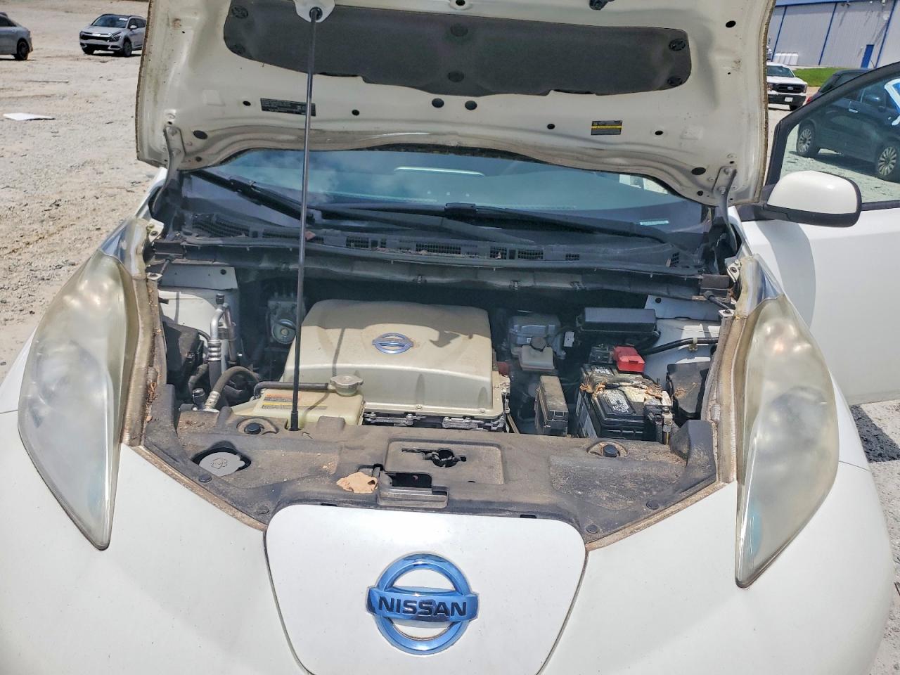 2015 Nissan Leaf S White vin: 1N4AZ0CP0FC325179