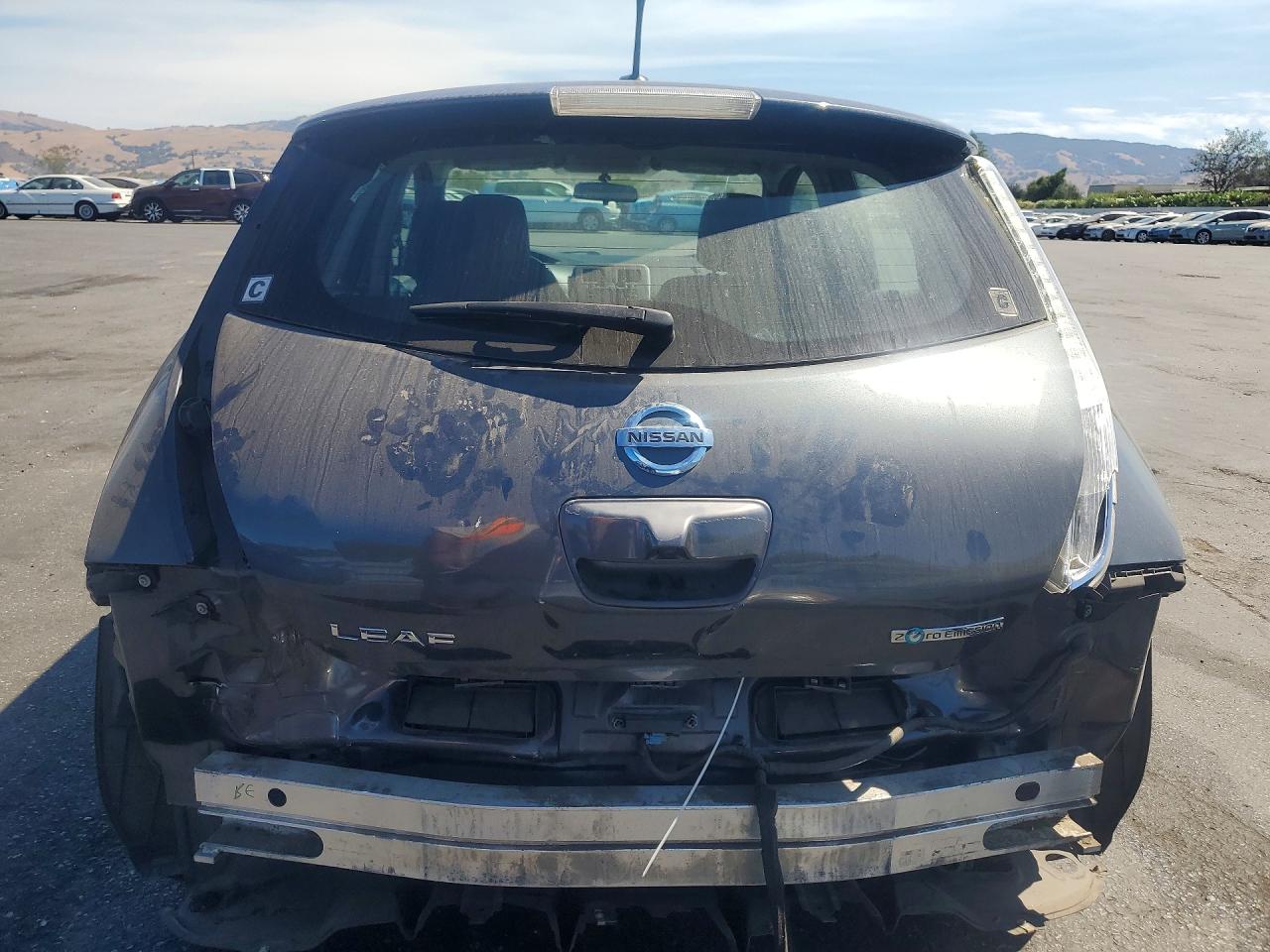 2013 Nissan Leaf S Угольный vin: 1N4AZ0CP1DC417382