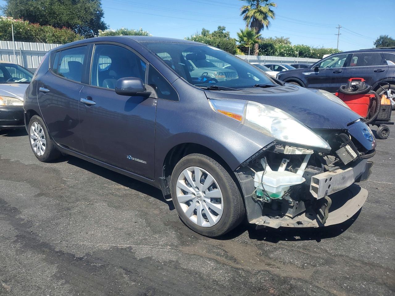 2013 Nissan Leaf S Угольный vin: 1N4AZ0CP1DC417382
