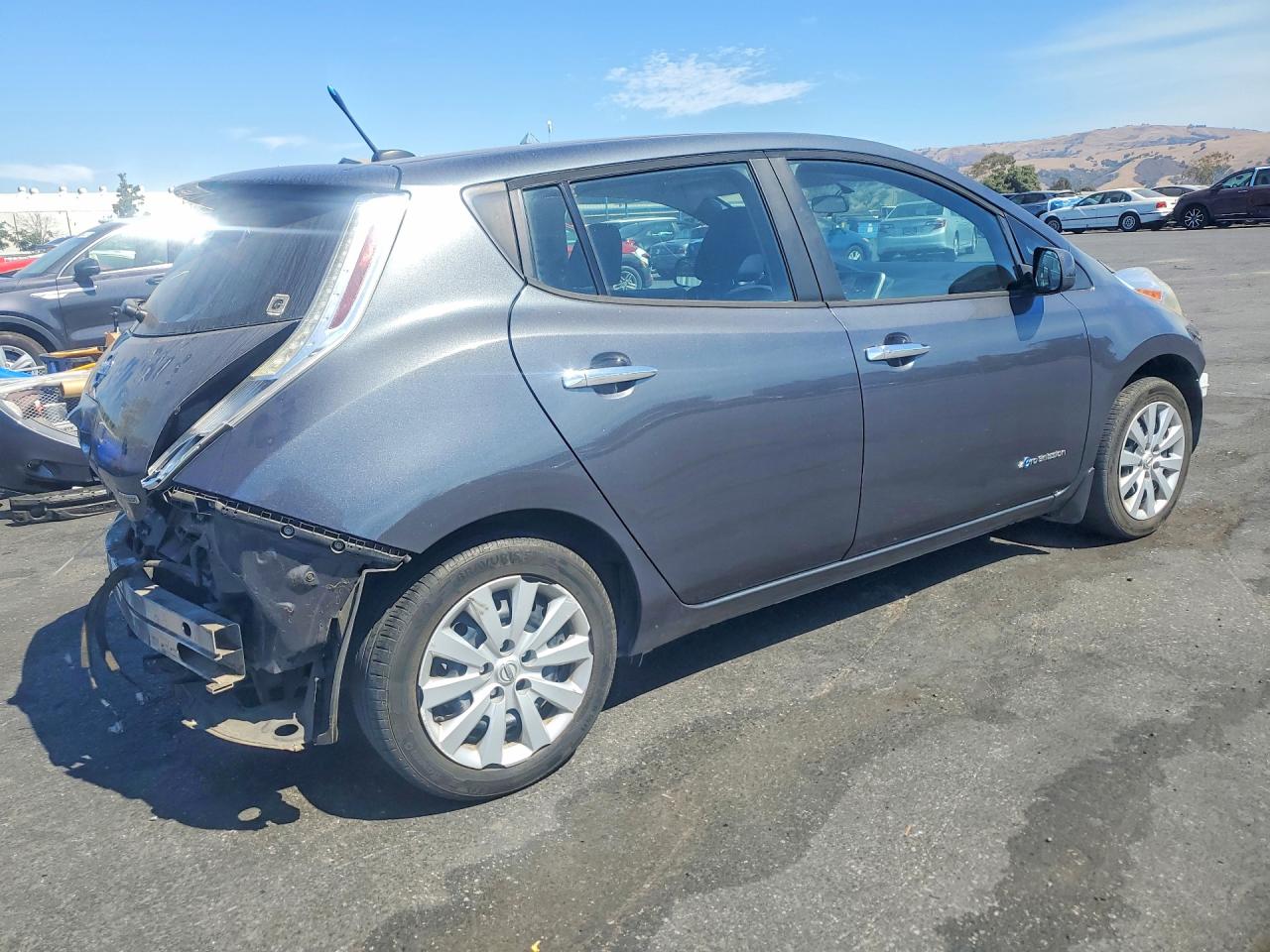 2013 Nissan Leaf S Угольный vin: 1N4AZ0CP1DC417382