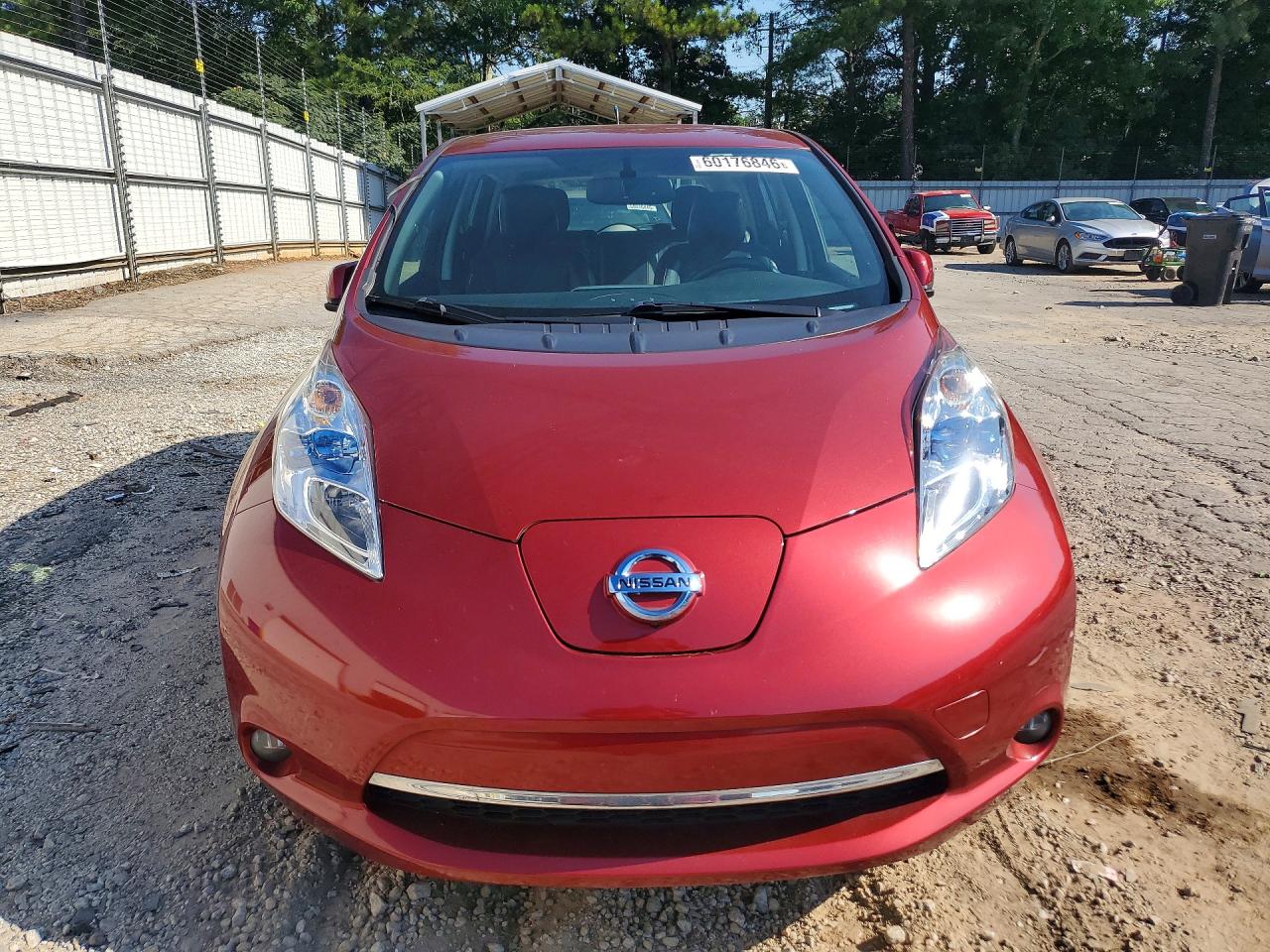 2013 Nissan Leaf S Красный vin: 1N4AZ0CP1DC423439