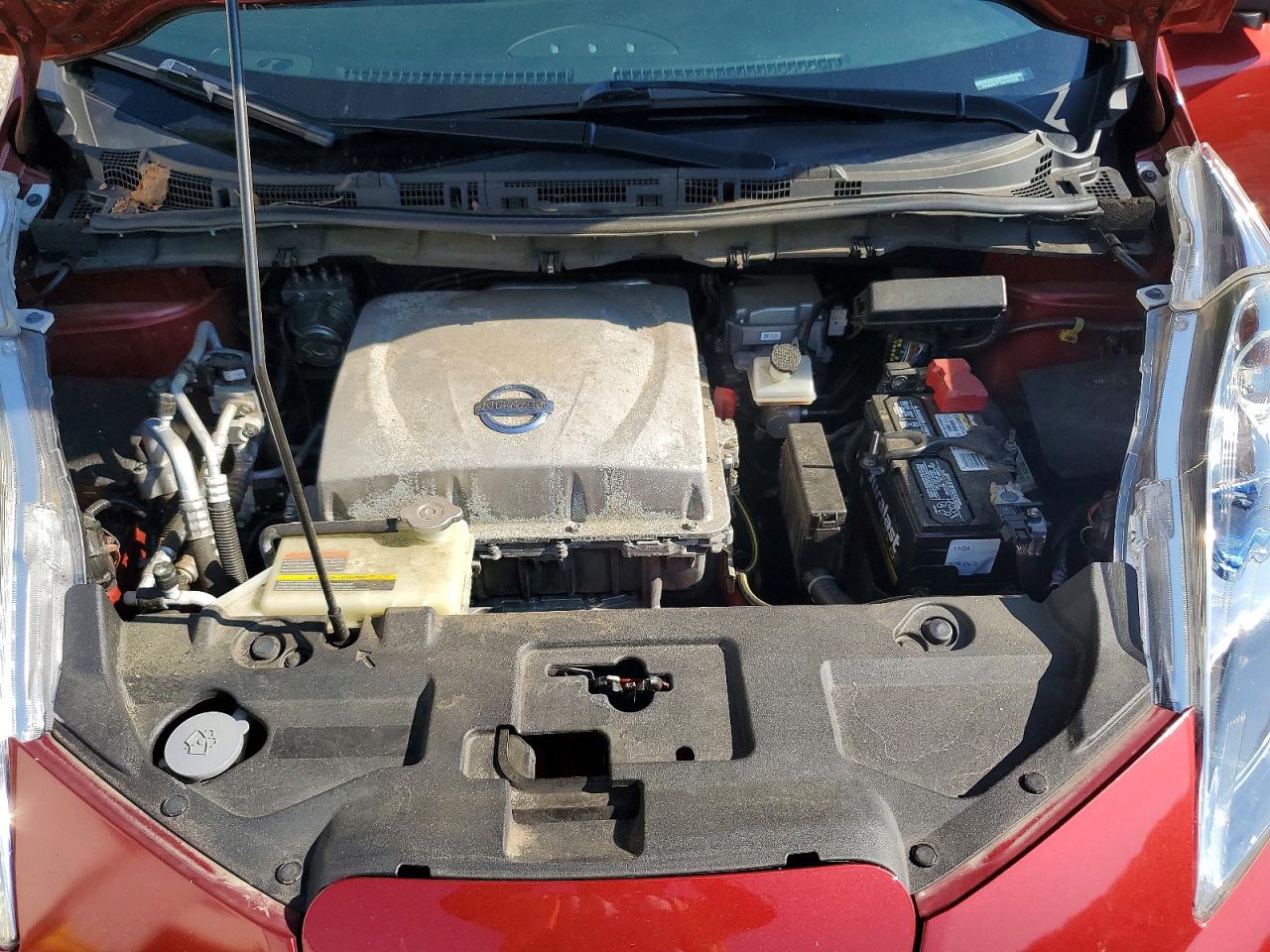 2013 Nissan Leaf S Красный vin: 1N4AZ0CP1DC423439