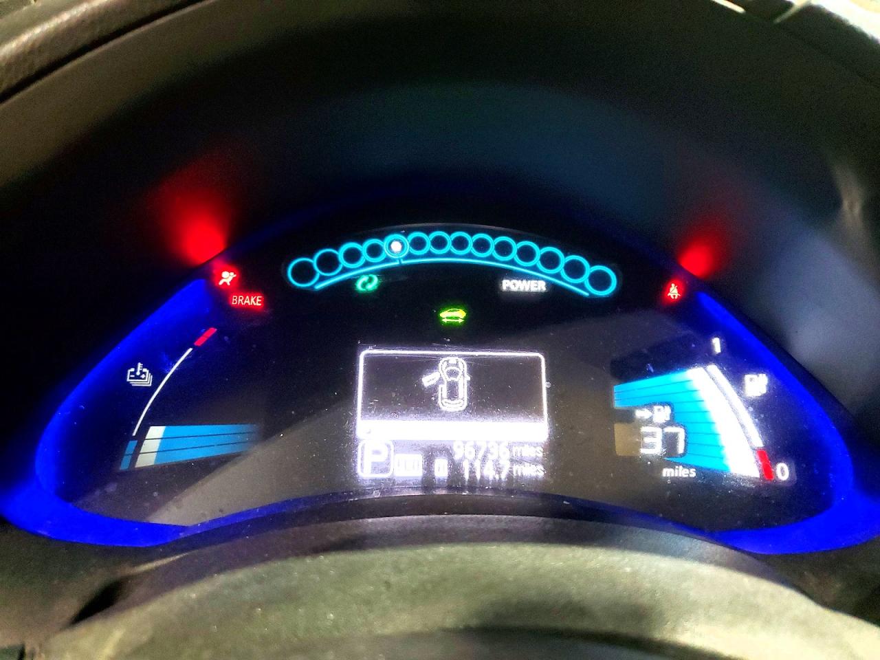 2013 Nissan Leaf S Black vin: 1N4AZ0CP1DC426096