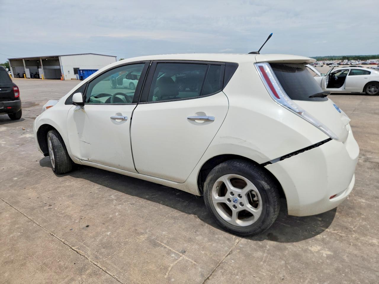 2014 Nissan Leaf Sv White vin: 1N4AZ0CP1EC331684