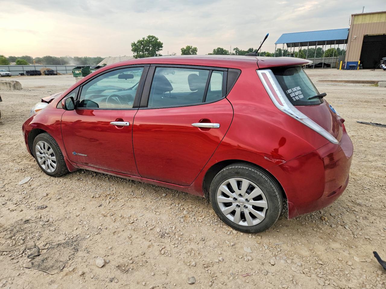 2014 Nissan Leaf S Red vin: 1N4AZ0CP1EC337985