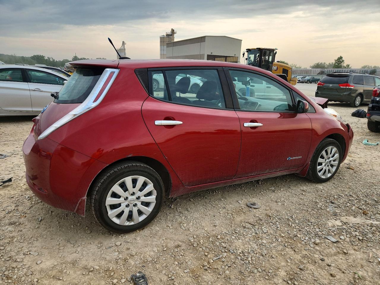 2014 Nissan Leaf S Red vin: 1N4AZ0CP1EC337985