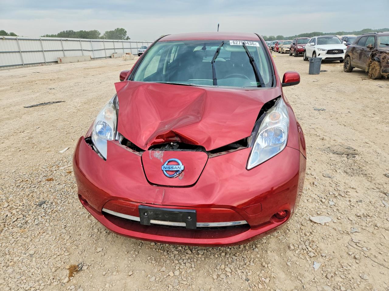 2014 Nissan Leaf S Red vin: 1N4AZ0CP1EC337985