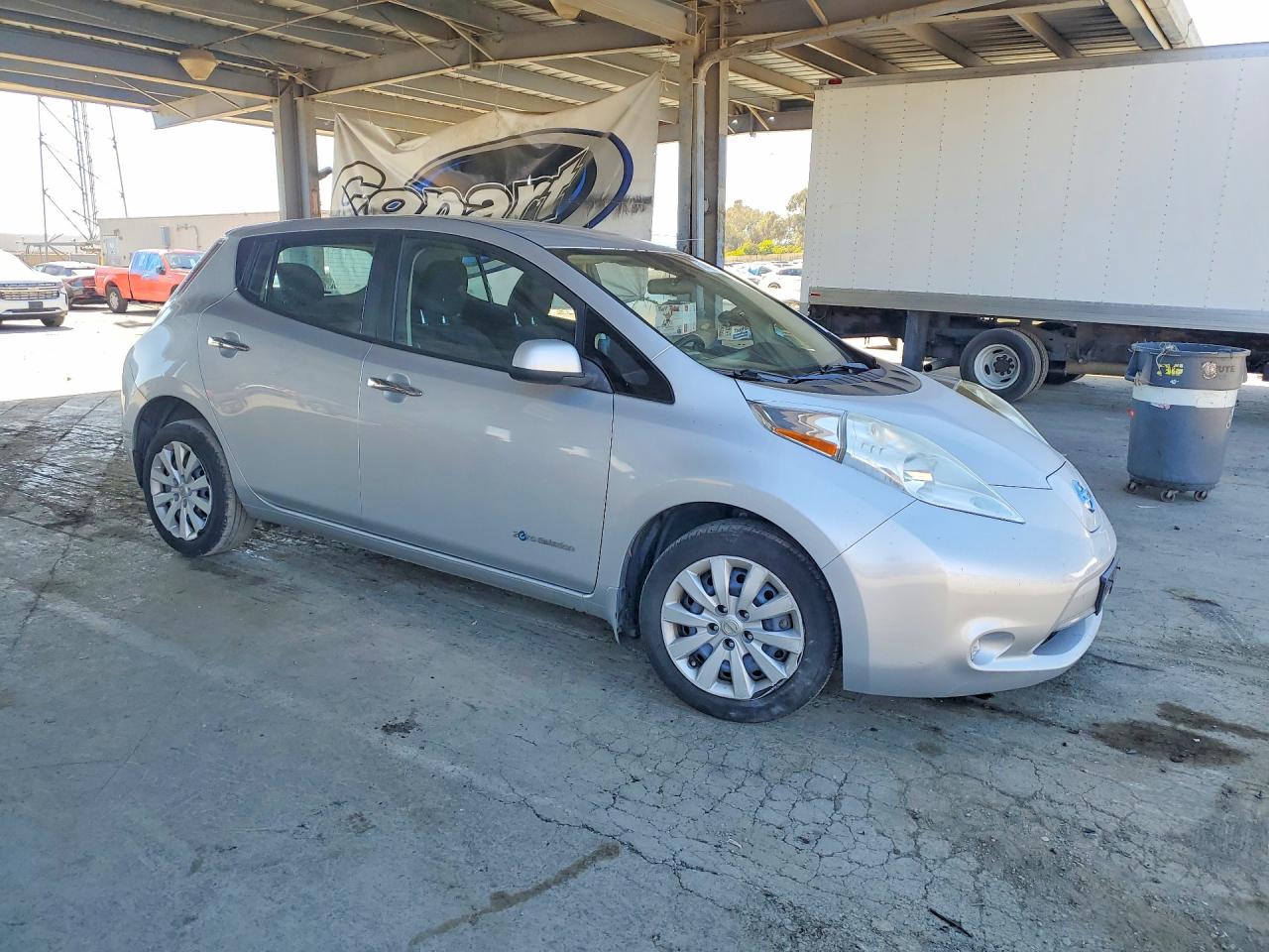 2015 Nissan Leaf S Silver vin: 1N4AZ0CP1FC311601