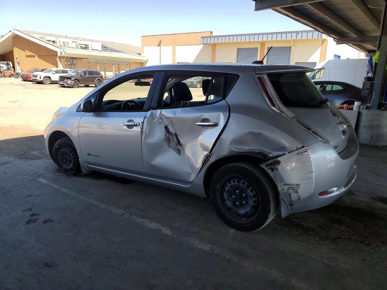 2015 Nissan Leaf S Silver vin: 1N4AZ0CP1FC311601