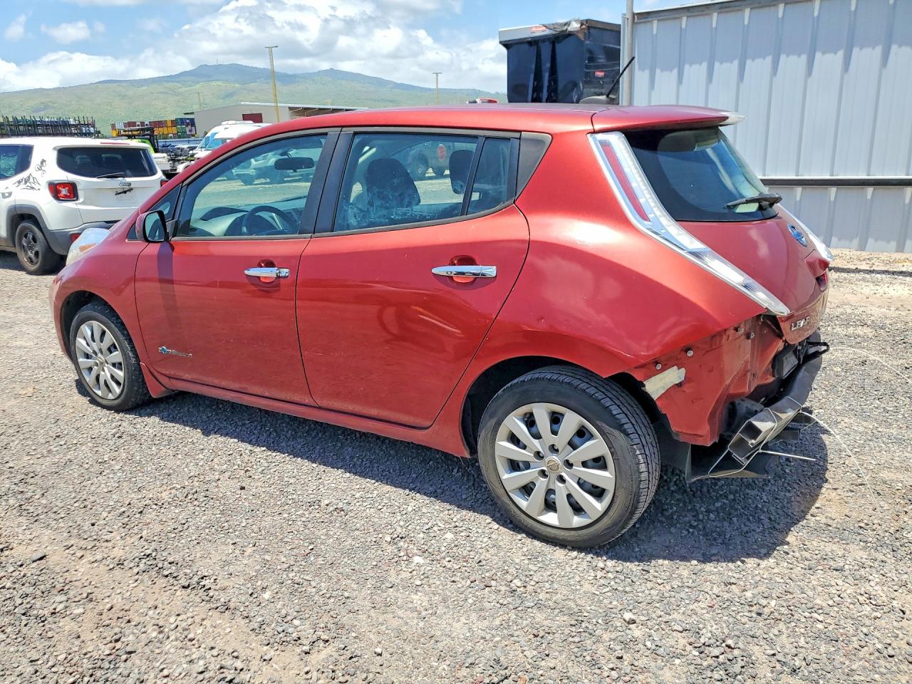 2015 Nissan Leaf S Red vin: 1N4AZ0CP1FC312831