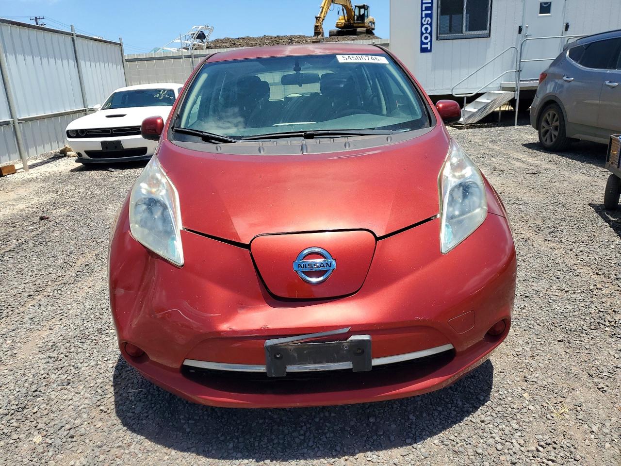 2015 Nissan Leaf S Red vin: 1N4AZ0CP1FC312831