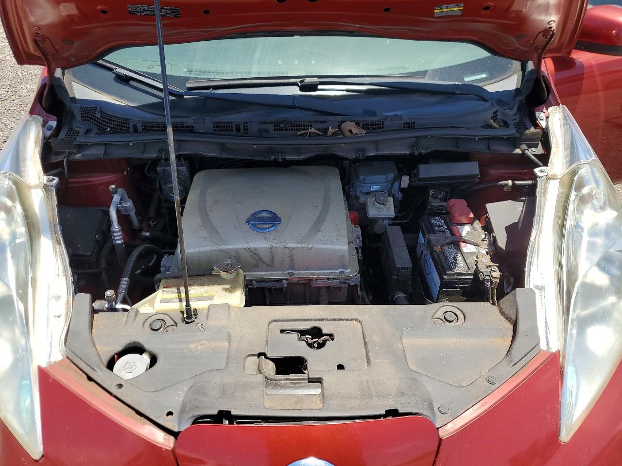 2015 Nissan Leaf S Red vin: 1N4AZ0CP1FC312831