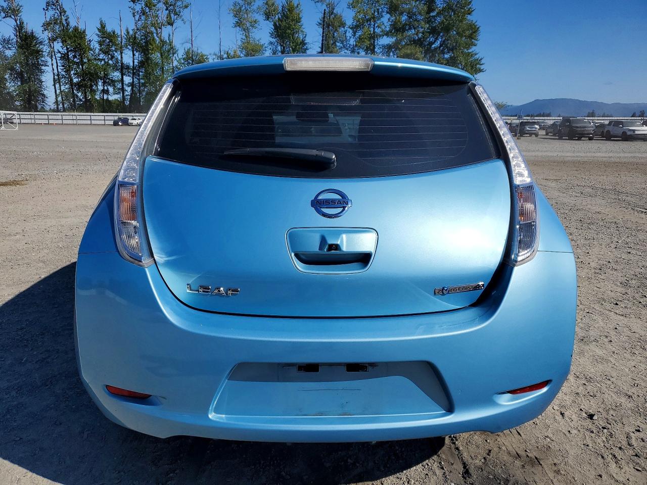 2015 Nissan Leaf Sl Blue vin: 1N4AZ0CP1FC313669