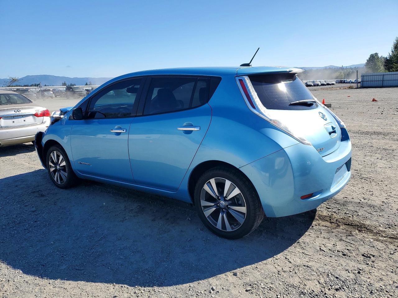 2015 Nissan Leaf Sl Blue vin: 1N4AZ0CP1FC313669