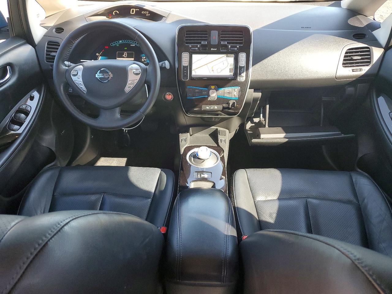 2015 Nissan Leaf Sl Blue vin: 1N4AZ0CP1FC313669