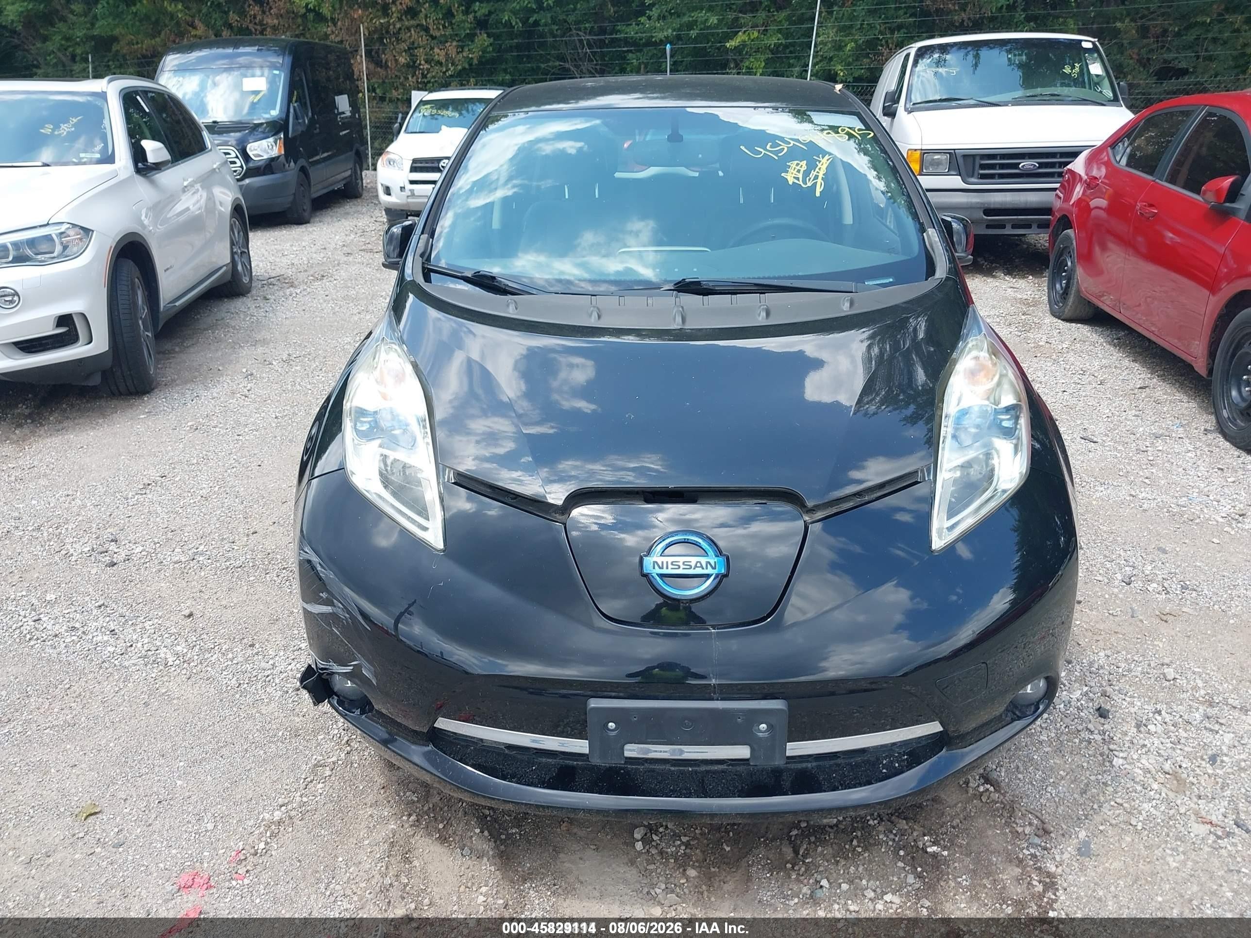 2013 Nissan Leaf Sl Black vin: 1N4AZ0CP2DC405449
