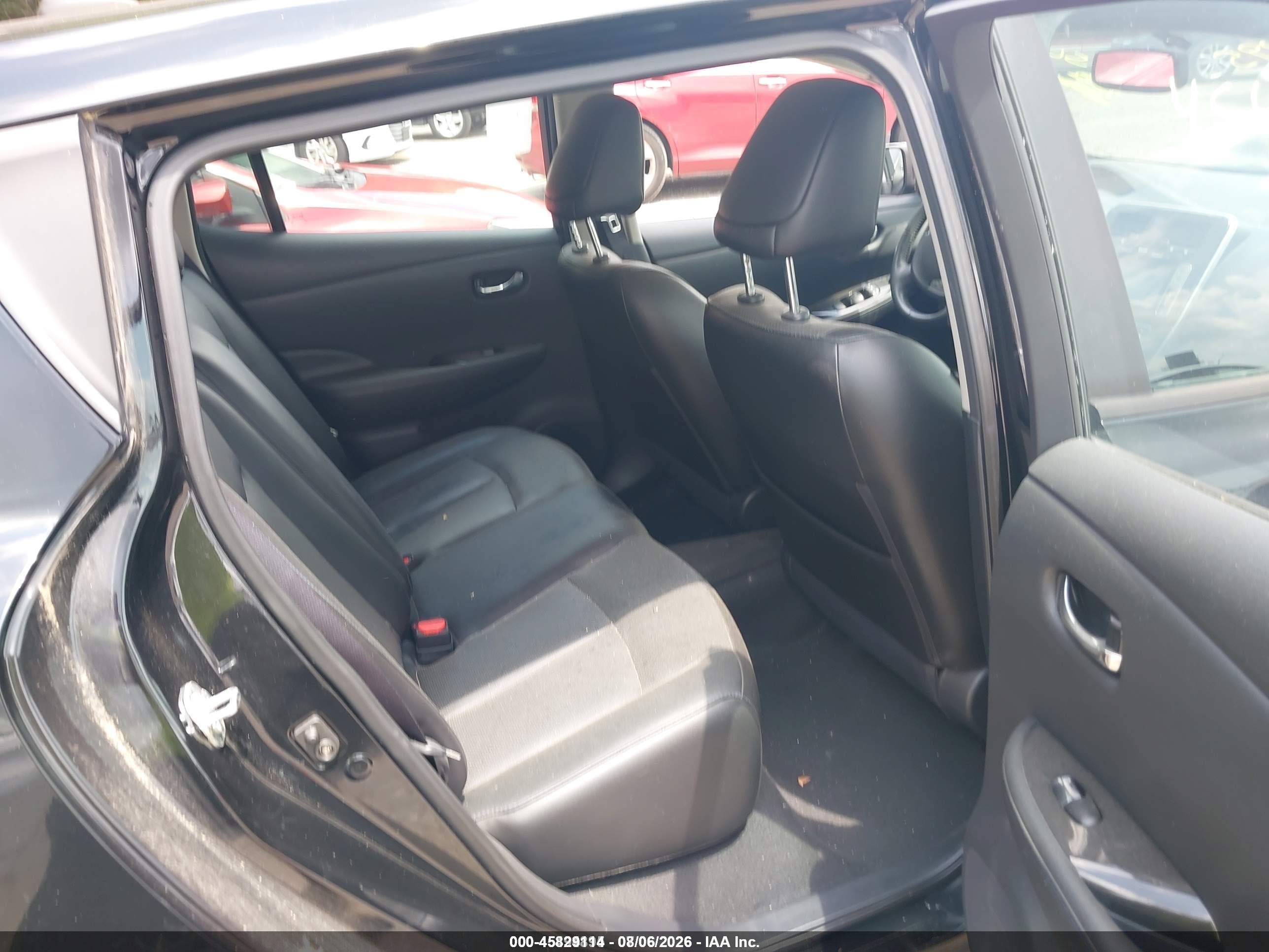 2013 Nissan Leaf Sl Black vin: 1N4AZ0CP2DC405449