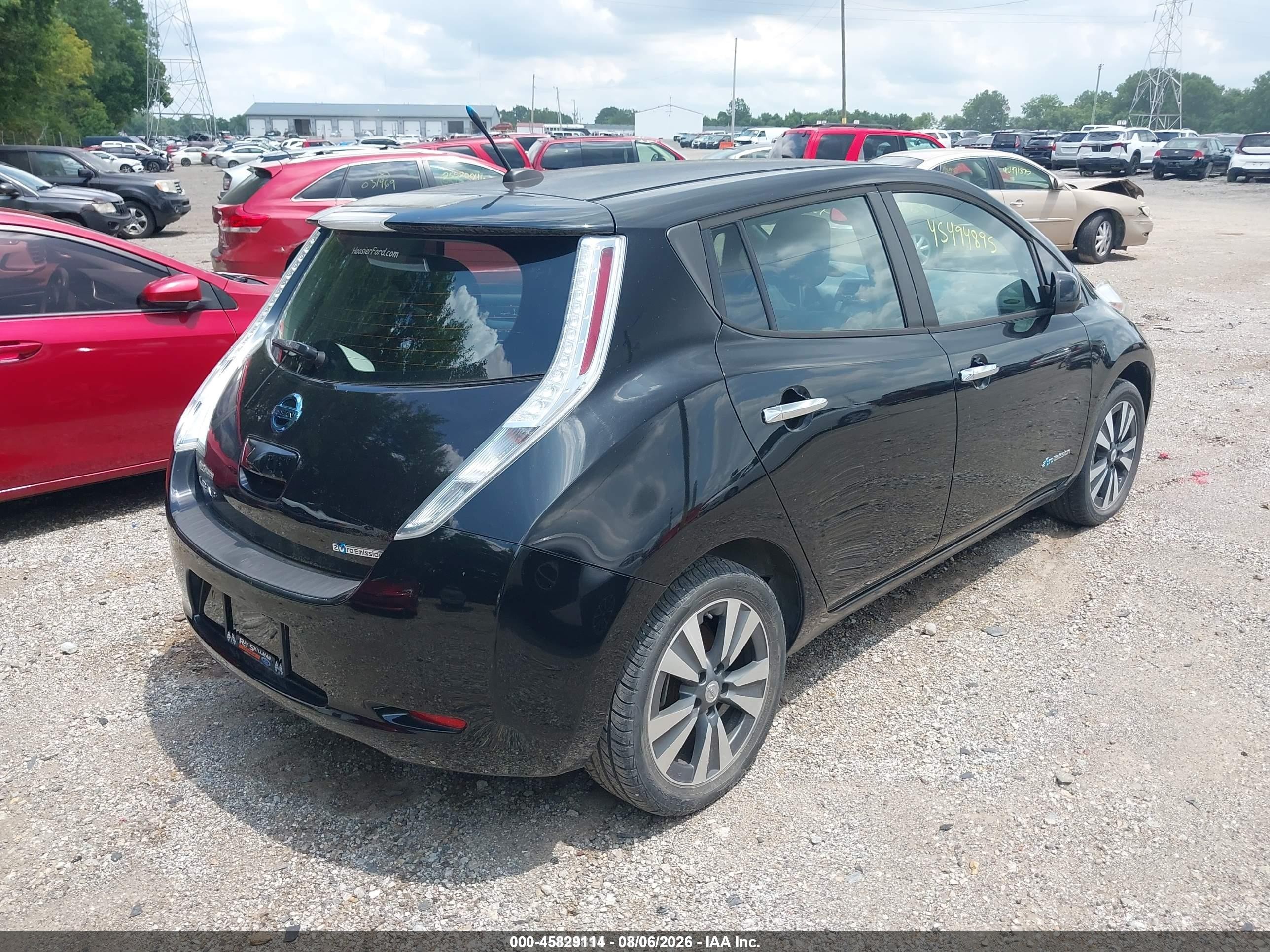 2013 Nissan Leaf Sl Black vin: 1N4AZ0CP2DC405449