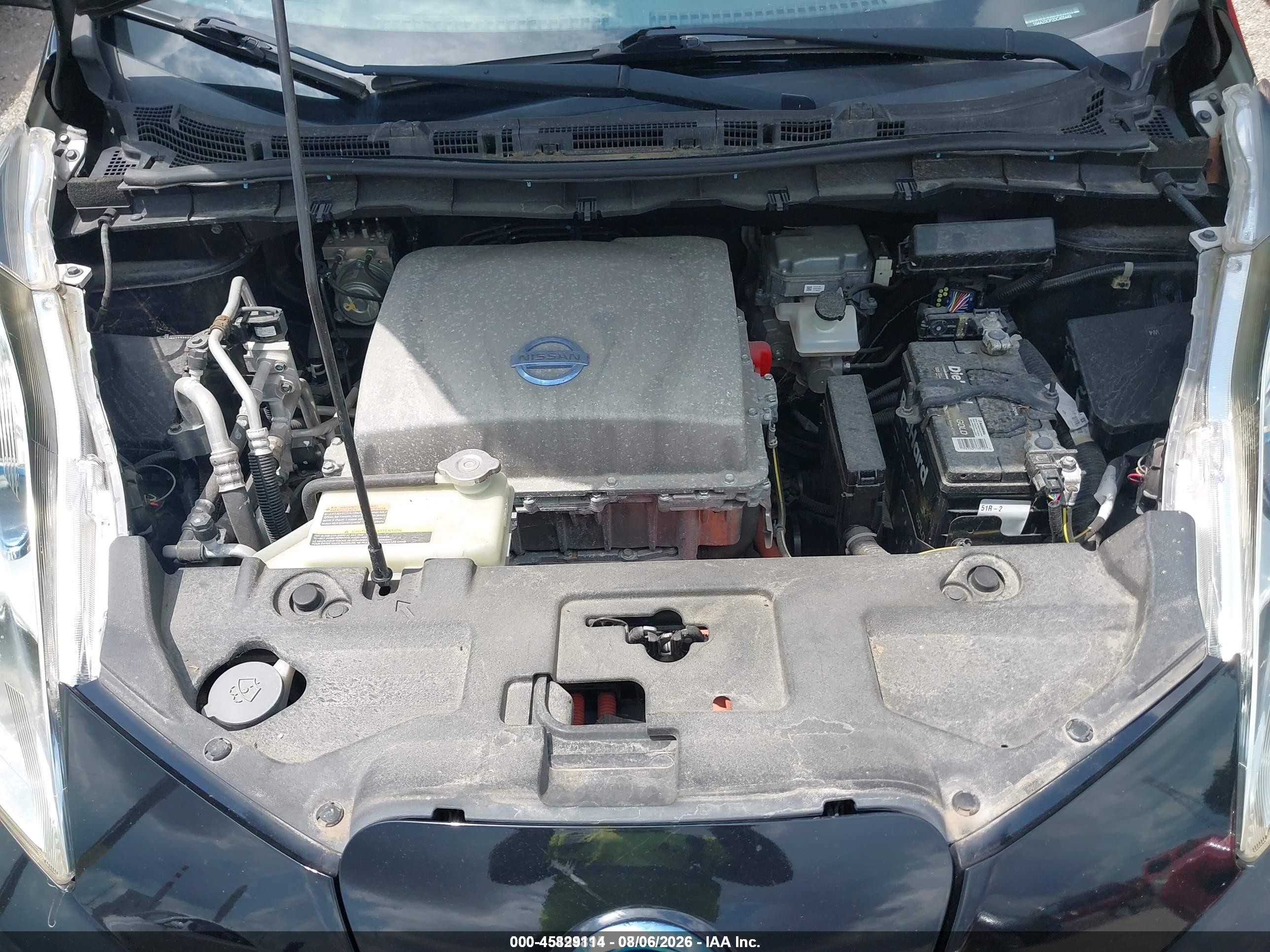 2013 Nissan Leaf Sl Black vin: 1N4AZ0CP2DC405449