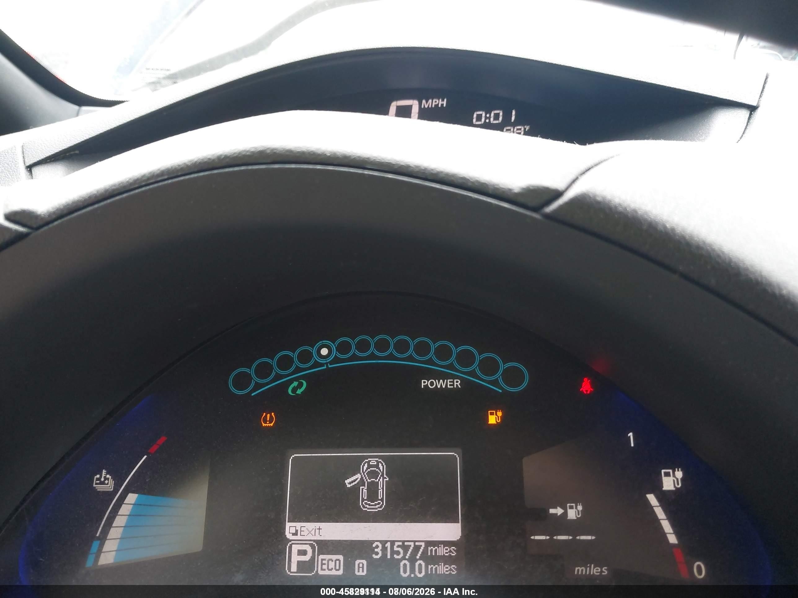 2013 Nissan Leaf Sl Black vin: 1N4AZ0CP2DC405449