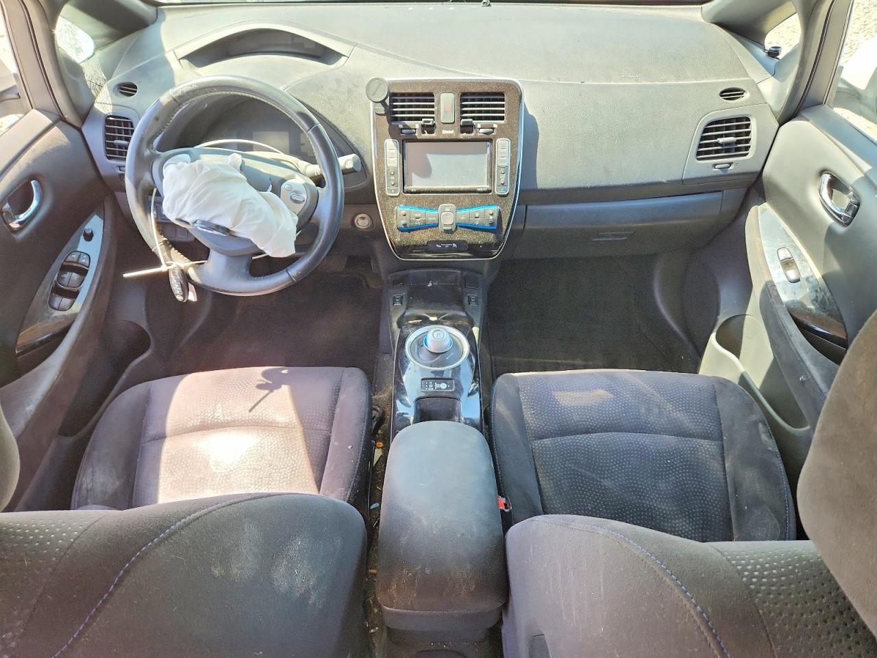 2013 Nissan Leaf S White vin: 1N4AZ0CP2DC420873