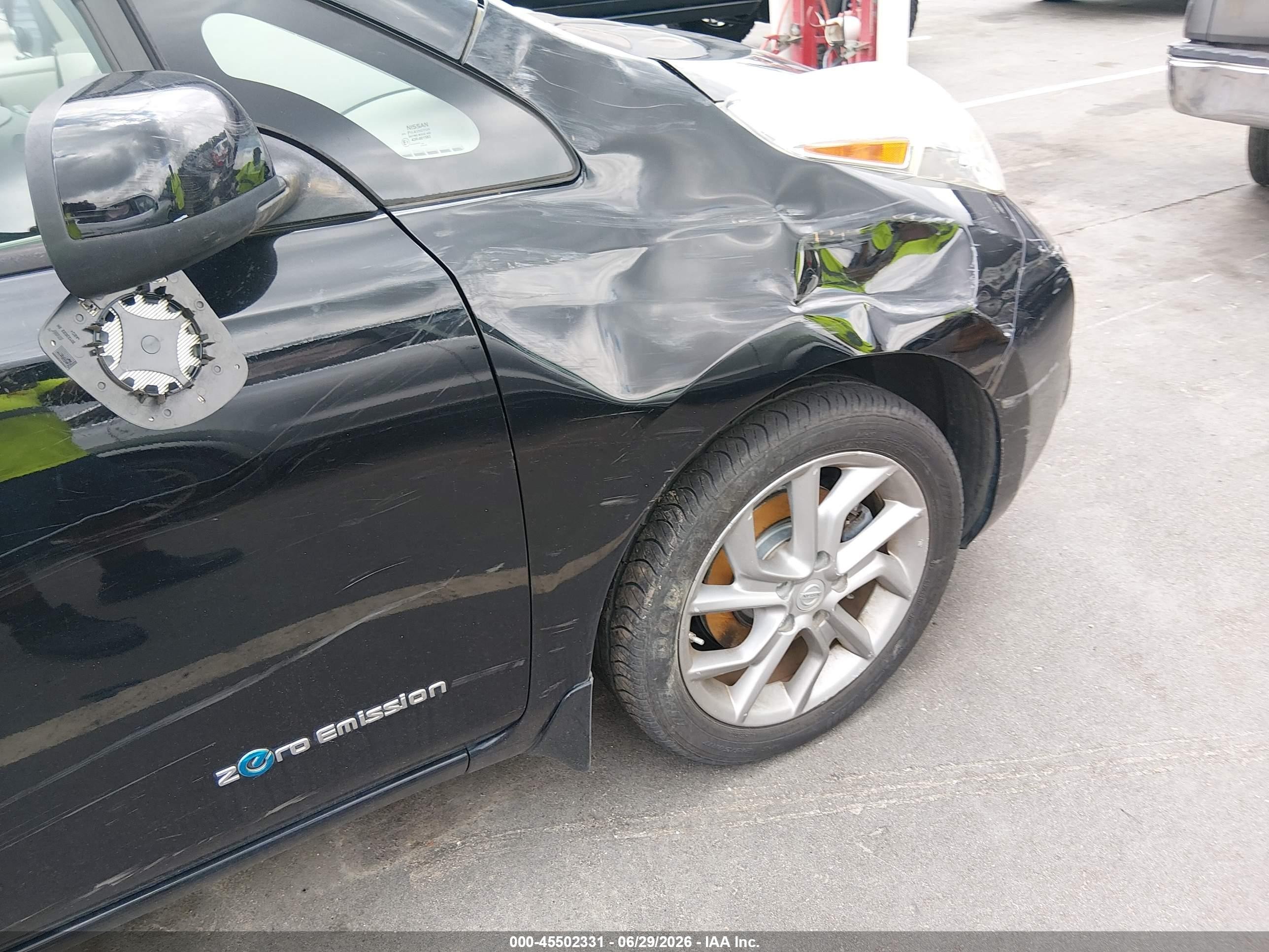 2015 Nissan Leaf Sv Black vin: 1N4AZ0CP2FC301014
