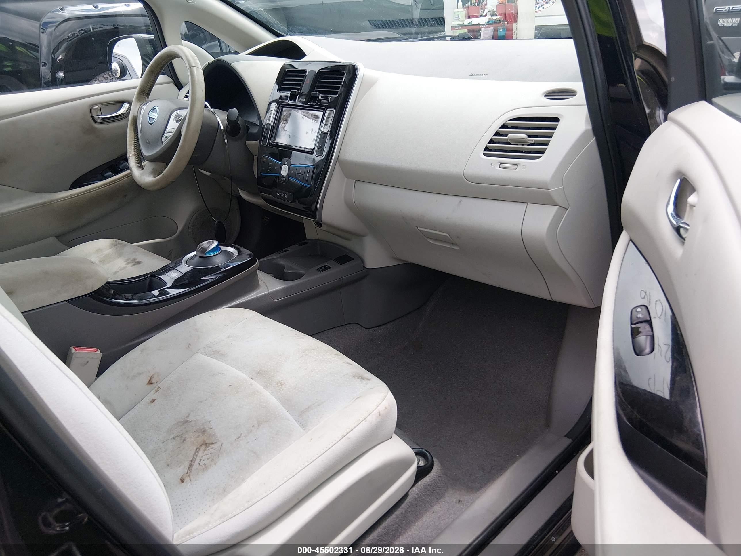 2015 Nissan Leaf Sv Black vin: 1N4AZ0CP2FC301014