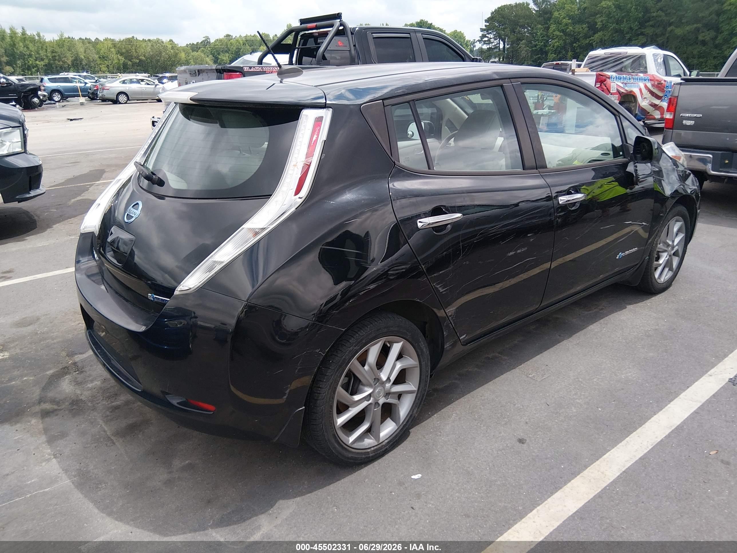 2015 Nissan Leaf Sv Black vin: 1N4AZ0CP2FC301014