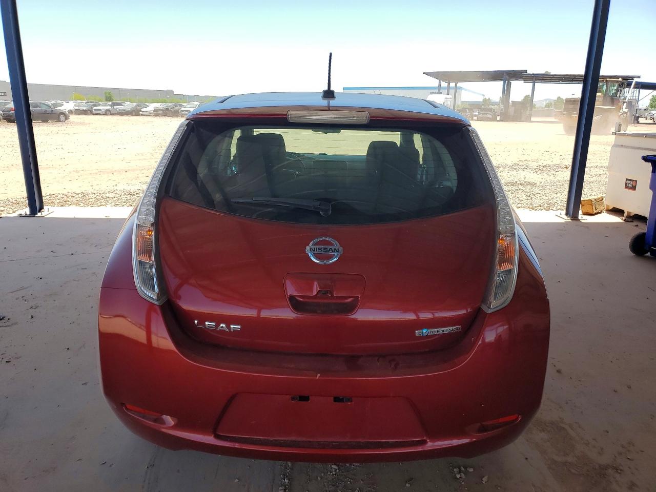 2015 Nissan Leaf S Maroon vin: 1N4AZ0CP2FC306326