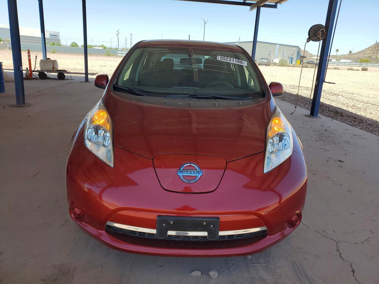 2015 Nissan Leaf S Maroon vin: 1N4AZ0CP2FC306326