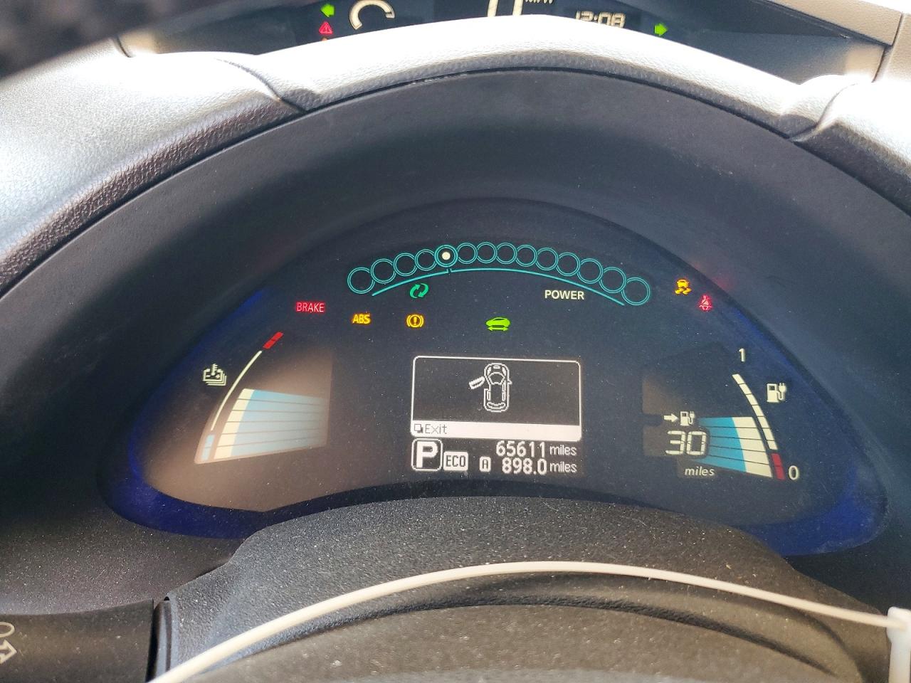2015 Nissan Leaf S Maroon vin: 1N4AZ0CP2FC306326