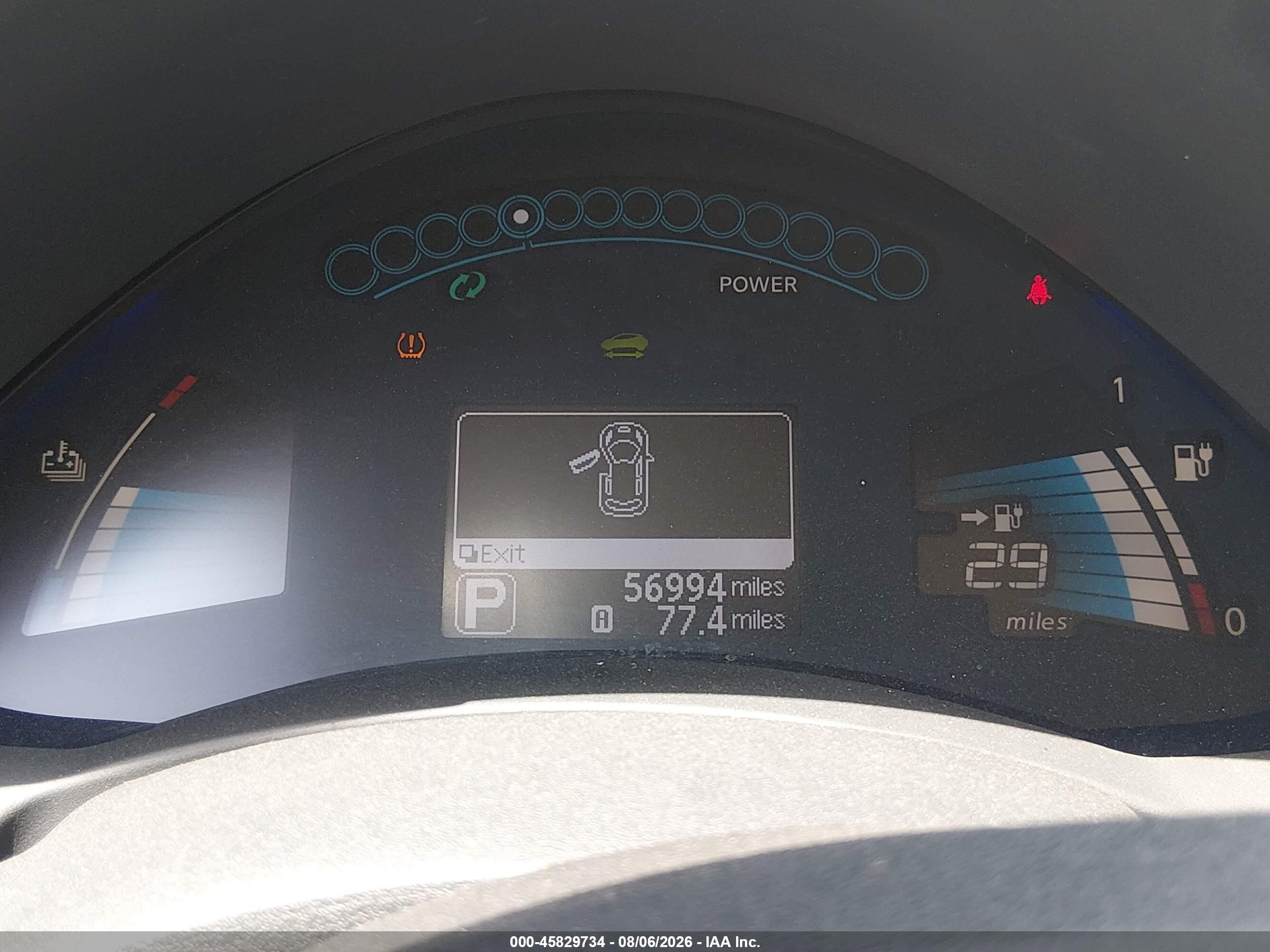 2015 Nissan Leaf S Black vin: 1N4AZ0CP2FC320680