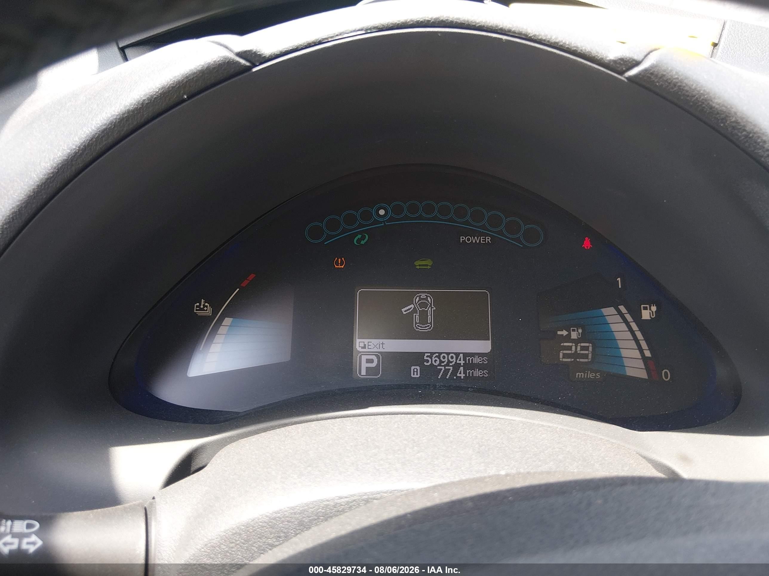2015 Nissan Leaf S Black vin: 1N4AZ0CP2FC320680