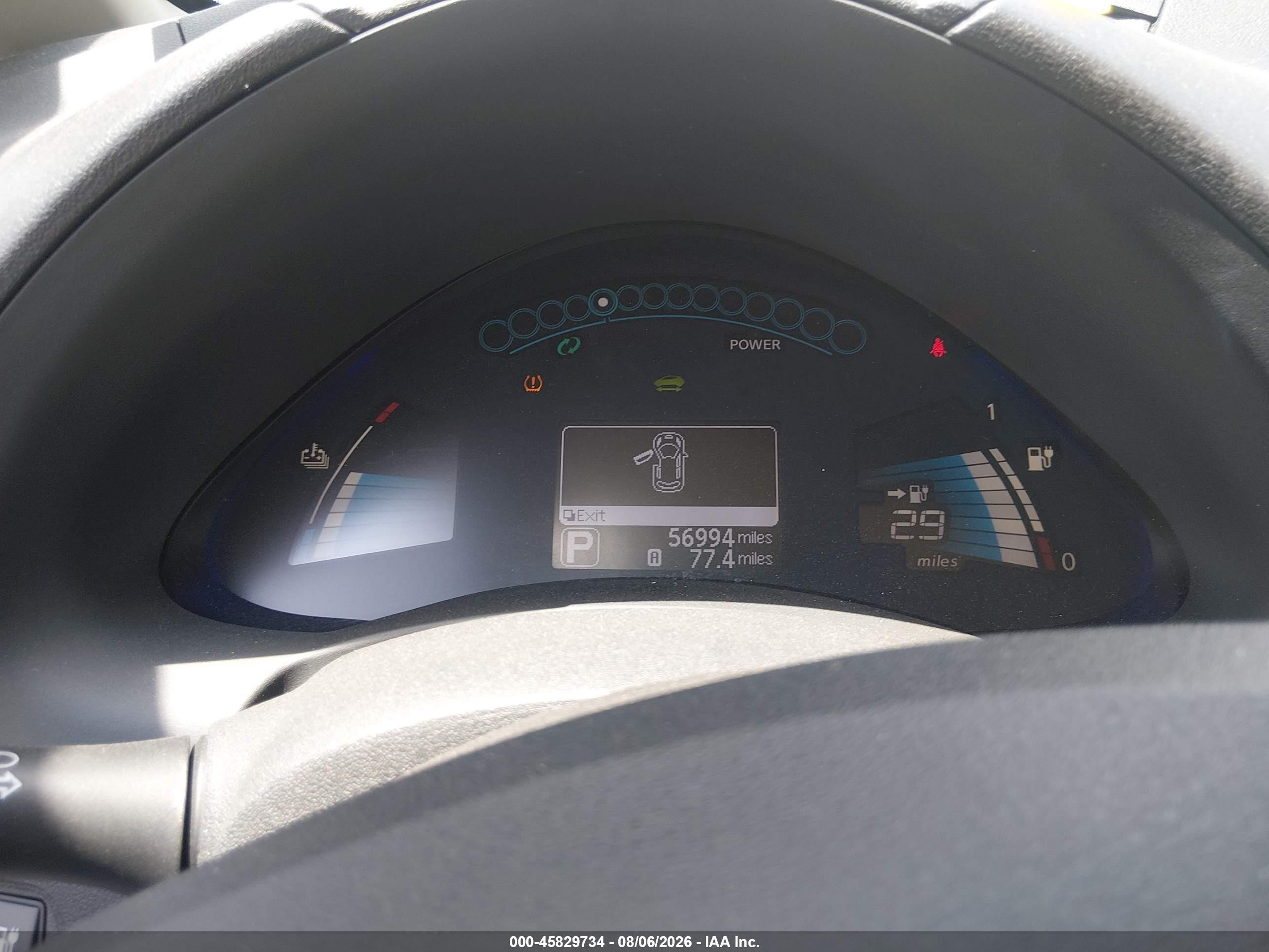 2015 Nissan Leaf S Black vin: 1N4AZ0CP2FC320680