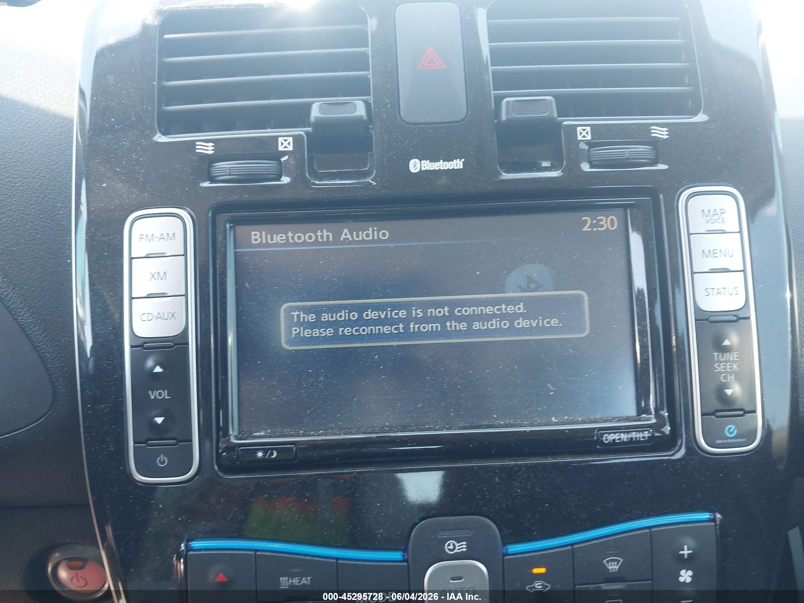 2015 Nissan Leaf Sl Серый vin: 1N4AZ0CP2FC334904