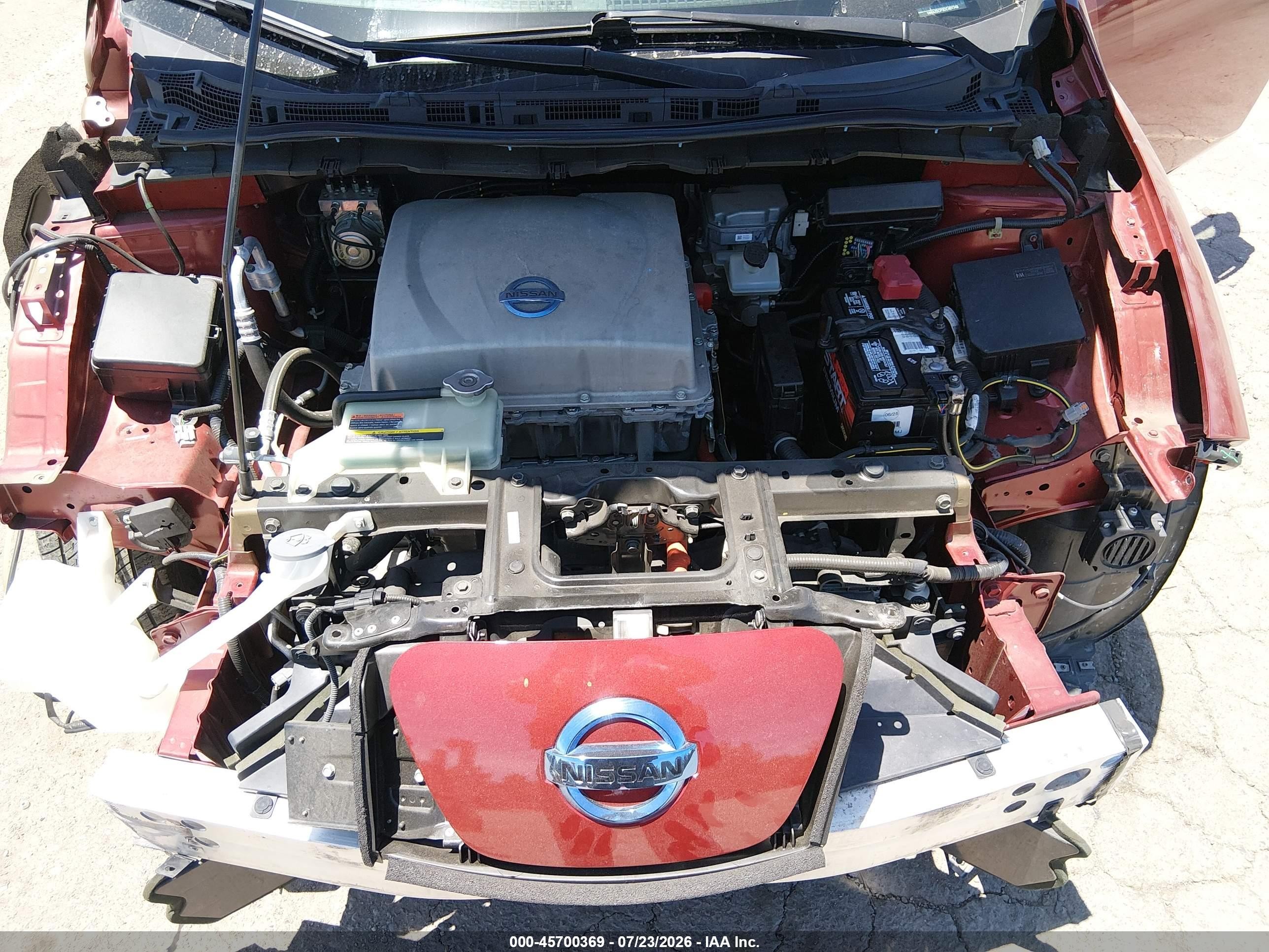 2013 Nissan Leaf S Burgundy vin: 1N4AZ0CP3DC401748