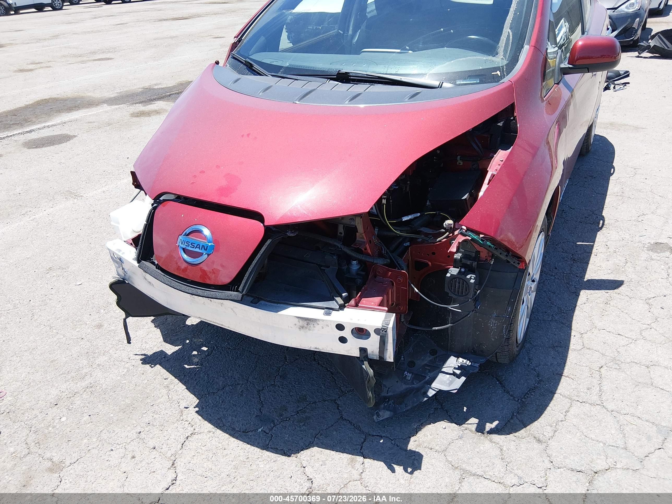 2013 Nissan Leaf S Burgundy vin: 1N4AZ0CP3DC401748