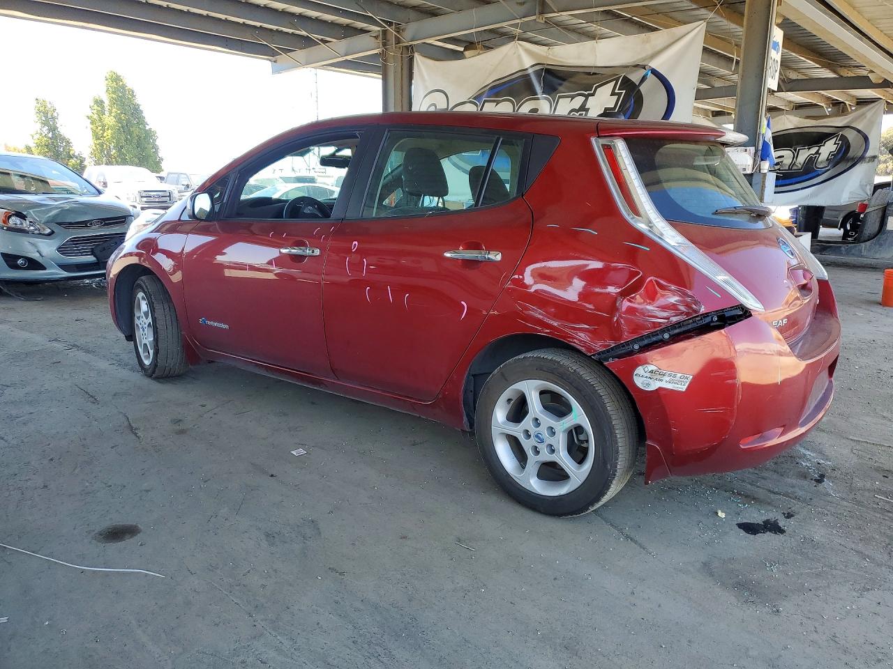 2013 Nissan Leaf S Красный vin: 1N4AZ0CP3DC409784