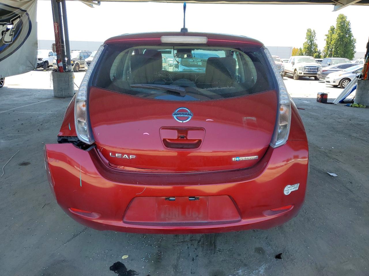 2013 Nissan Leaf S Красный vin: 1N4AZ0CP3DC409784