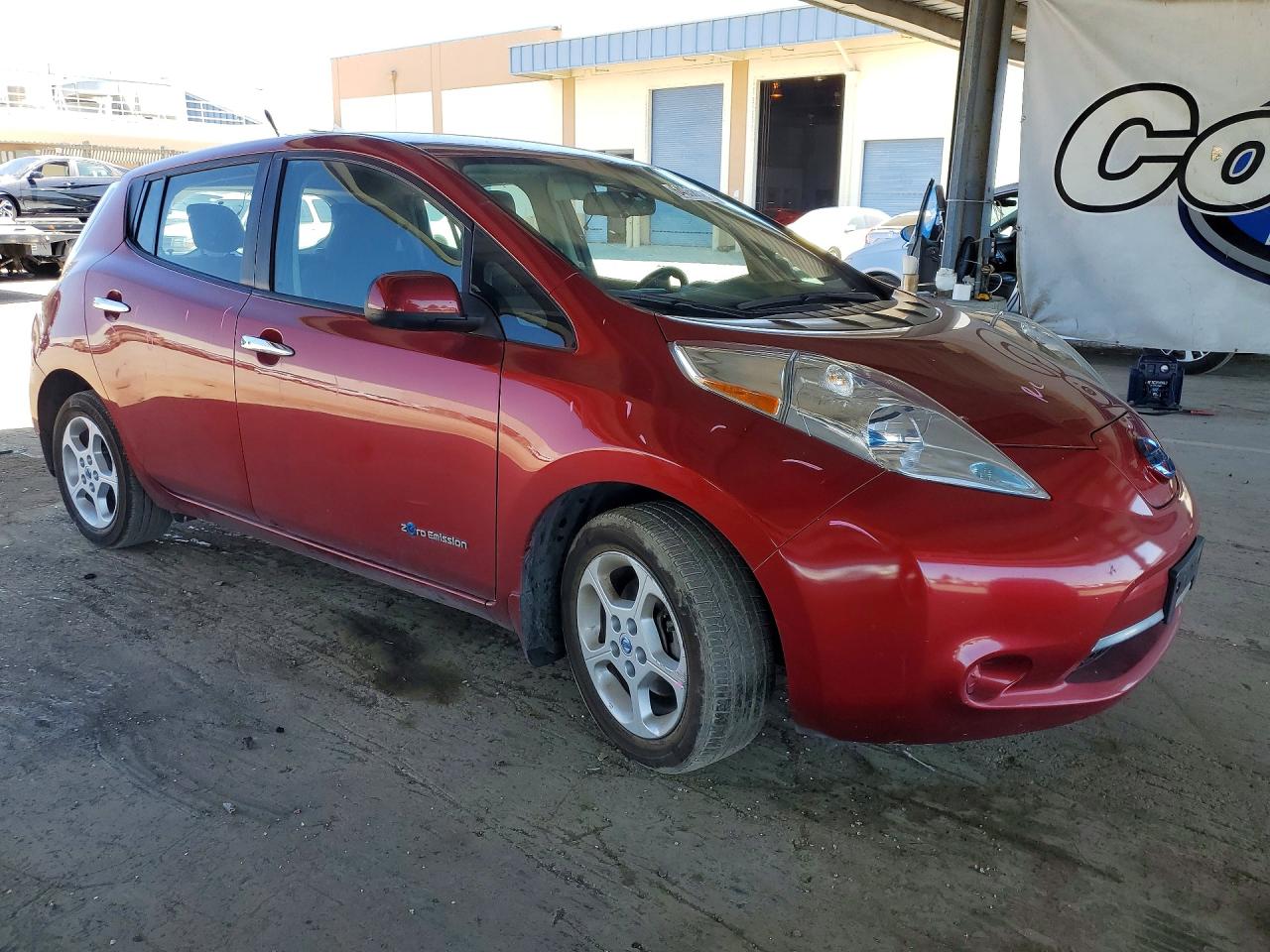 2013 Nissan Leaf S Красный vin: 1N4AZ0CP3DC409784