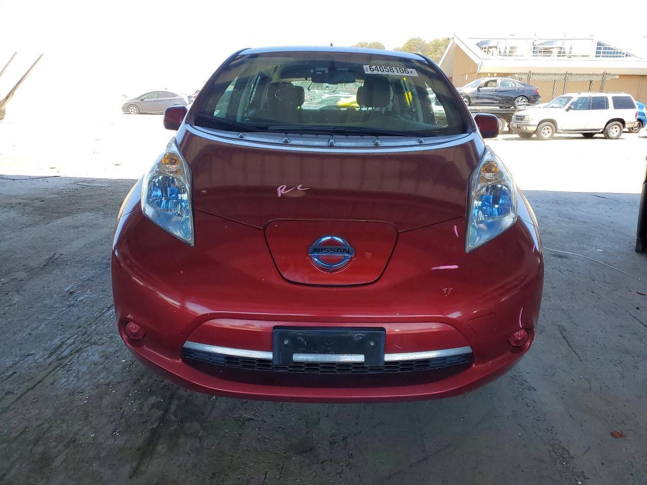 2013 Nissan Leaf S Красный vin: 1N4AZ0CP3DC409784