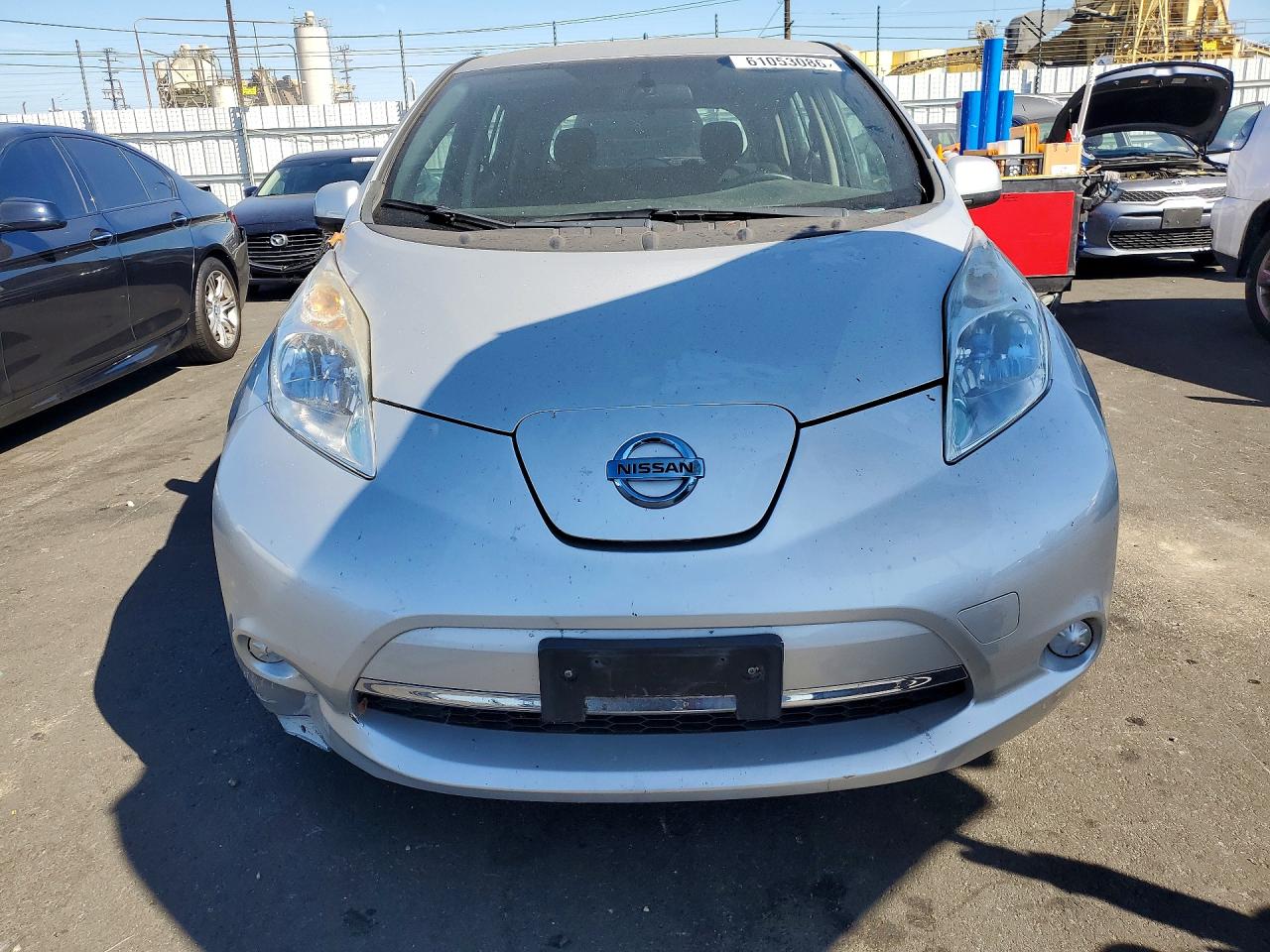 2013 Nissan Leaf S/sv/sl Silver vin: 1N4AZ0CP3DC420588